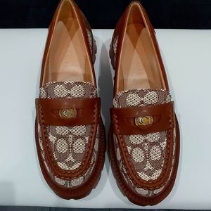 Coach Lug Sole Jacquard Loafer